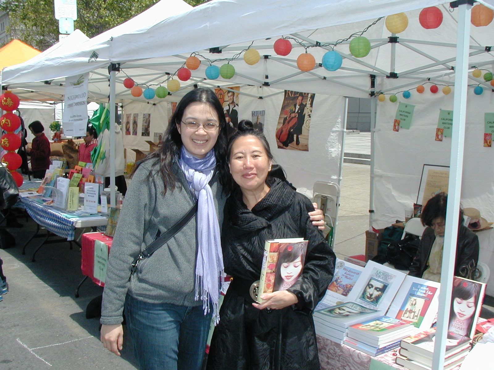 Annie Yee & author Teresa LeYung Ryan at Asian Heritage Street Celebration 2010