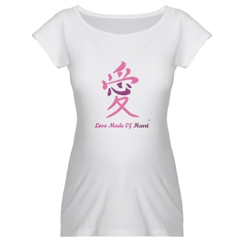 Love Made of Heart maternity, women, men Tshirt