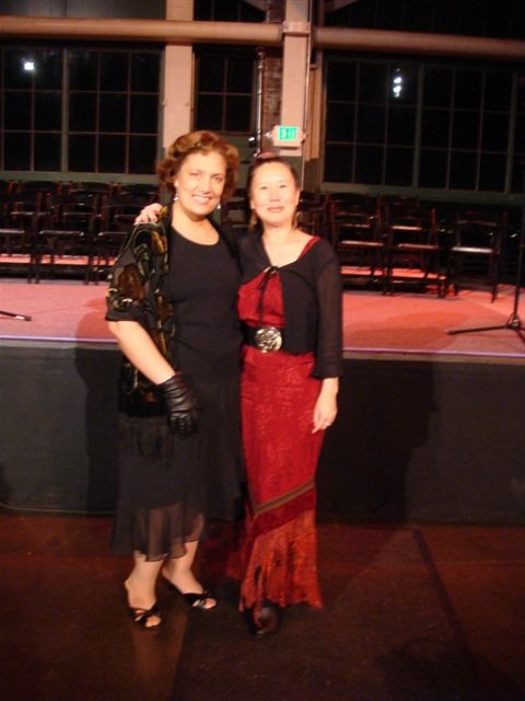 cast members of The Vagina Monologues Jessica & Teresa LeYung Ryan benefit performance for Community Violence Solutions